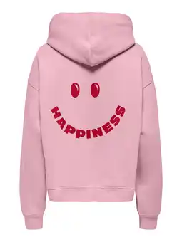 Wehkamp KIDS ONLY GIRL hoodie met backprint roze aanbieding