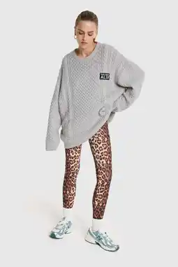 Wehkamp Alix the Label skinny regularwaist legging met panterprint bruin aanbieding