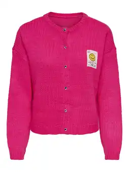 Wehkamp ONLY vest roze gebreid aanbieding