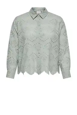 Wehkamp ONLY CARMAKOMA blouse lichtgroen aanbieding