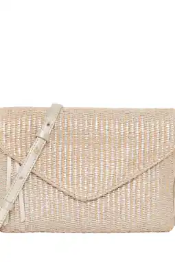 Wehkamp Caroll crossbody tas naturel/zilverkleurig aanbieding