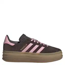 Wehkamp adidas Originals Gazelle Bold sneakers donkerbruin/roze aanbieding