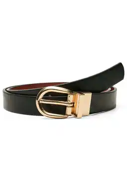 Wehkamp VERO MODA reversible riem VMBETH zwart/cognac aanbieding