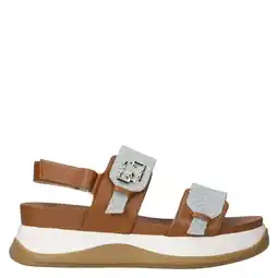 Wehkamp Liu Jo FIiona 02 sandalen cognac/blauw aanbieding
