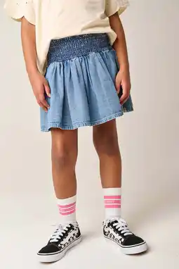 Wehkamp Tumble 'n Dry spijkerrok medium blue denim aanbieding