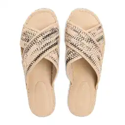 Wehkamp Tommy Hilfiger slippers beige aanbieding