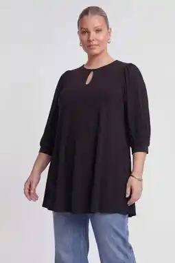 Wehkamp YOEK Lovers Collection dolce tuniek met sjaal zwart aanbieding