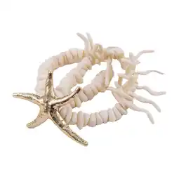 Wehkamp Candy Sweet Jewellery armband met zeester ecru/goudkleurig aanbieding