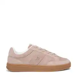 Wehkamp Tommy Hilfiger suède sneakers oudroze aanbieding