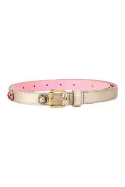 Wehkamp Kurt Geiger leren riem Octavia goudkleurig aanbieding