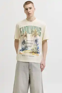 Wehkamp JACK & JONES ORIGINALS relaxed T-shirt beige aanbieding