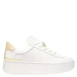 Wehkamp Michael Kors Dottie lace up leren sneakers wit aanbieding