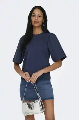 Wehkamp ONLY T-shirt marineblauw aanbieding