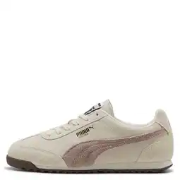 Wehkamp Puma Arizona suede sneakers ecru/roze aanbieding