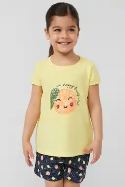 Wehkamp s.Oliver T-shirt met pailletten geel aanbieding