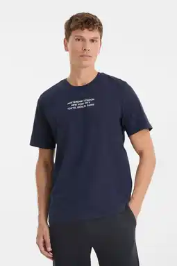 Wehkamp Anytime T-shirt met printopdruk donkerblauw aanbieding