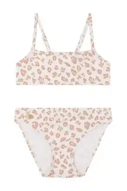 Wehkamp Swim Essentials bikini met panterprint beige/wit aanbieding