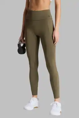 Wehkamp adidas Performance sportlegging Optimé olijfgroen aanbieding
