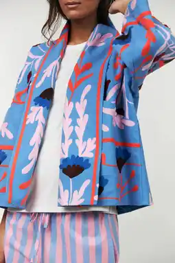 Wehkamp Lollys Laundry kimono blauw aanbieding