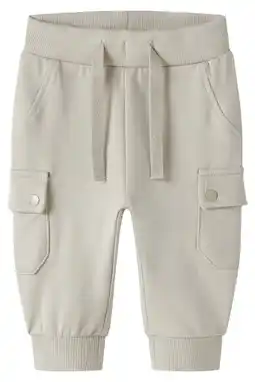 Wehkamp NAME IT BABY regular cargobroek beige aanbieding