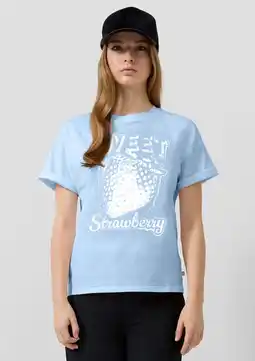 Wehkamp QS T-shirt lichtblauw aanbieding