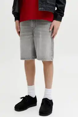 Wehkamp JACK & JONES JUNIOR relaxed short grey denim aanbieding