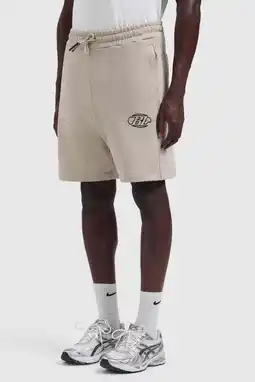 Wehkamp Ballin loose fit sweatshort - taupe aanbieding