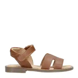Wehkamp Clic! leren sandalen cognac aanbieding
