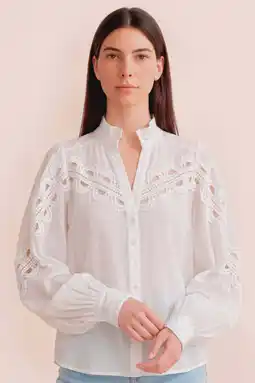Wehkamp Gossia blouse wit broderie aanbieding