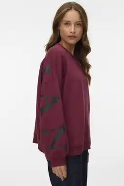 Wehkamp VERO MODA sweater donkerrood aanbieding