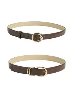 Wehkamp PIECES riem PCBIRA - donkerbruin (set van 2) aanbieding