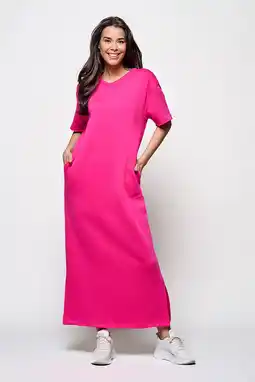 Wehkamp Mart Visser X Caroline Tensen maxi jurk fuchsia aanbieding