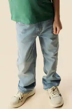 Wehkamp NAME IT KIDS straight leg jeans light blue denim aanbieding