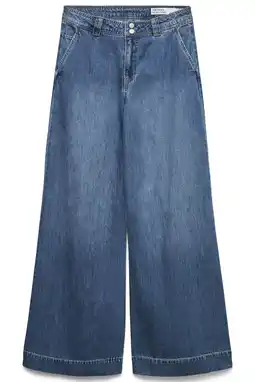 Wehkamp VERO MODA CURVE wide leg jeans Plus Size - middelblauw aanbieding