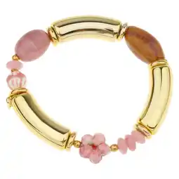 Wehkamp By Jam Gioielli armband goudkleurig/roze aanbieding