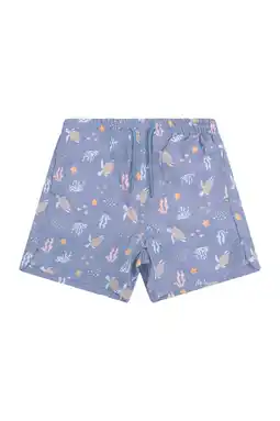 Wehkamp Swim Essentials zwemshort met all over print blauw aanbieding