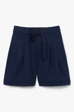 Wehkamp Lacoste regular highwaist casual short donkerblauw aanbieding