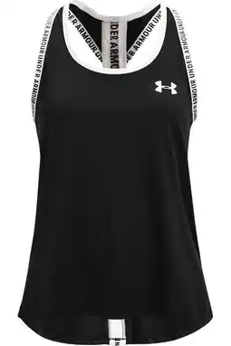 Wehkamp Under Armour KnockOut sporttop zwart aanbieding