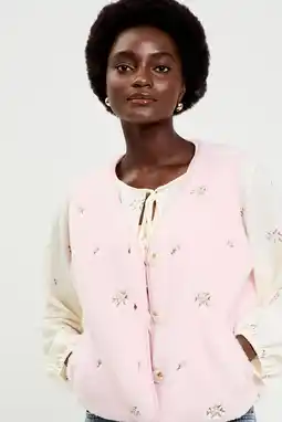 Wehkamp Cache Cache gebloemde gilet roze aanbieding