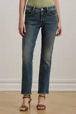 Wehkamp Lauren Ralph Lauren slim fit jeans medium blue denim aanbieding