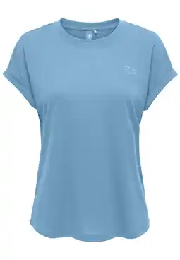 Wehkamp ONLY PLAY sport T-shirt ONPFREI blauw aanbieding
