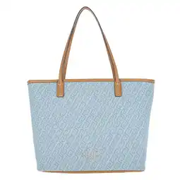 Wehkamp Liu Jo denim shopper met logoprint blauw aanbieding