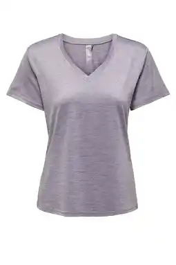 Wehkamp ONLY PLAY CURVY sportshirt ONPCORE LIFE grijs melange aanbieding