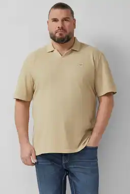 Wehkamp s.Oliver Big Size regular polo beige aanbieding
