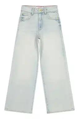 Wehkamp Vingino Cianna wide leg jeans light blue denim aanbieding