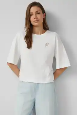 Wehkamp s.Oliver T-shirt met backprint wit aanbieding