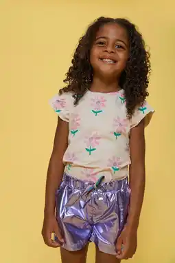 Wehkamp Jubel korte broek Rolling into Spring paars aanbieding