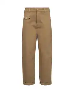 Wehkamp Mos Mosh regularwaist broek camel aanbieding
