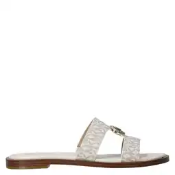 Wehkamp Michael Kors leren slippers ecru aanbieding