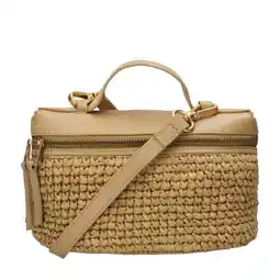 Wehkamp Fred de la Bretoniere raffia crossbody tas Lori naturel aanbieding